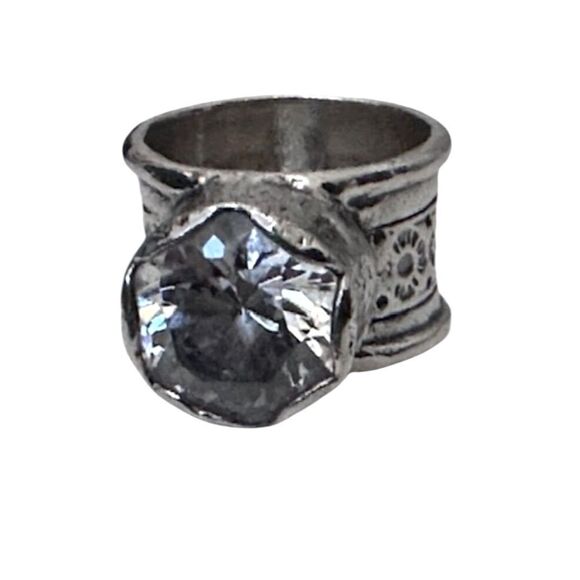 SILPADA R2208 Retired Queen for a Day Cubic Zirconia Sterling Silver Ring 5 - Picture 10 of 12
